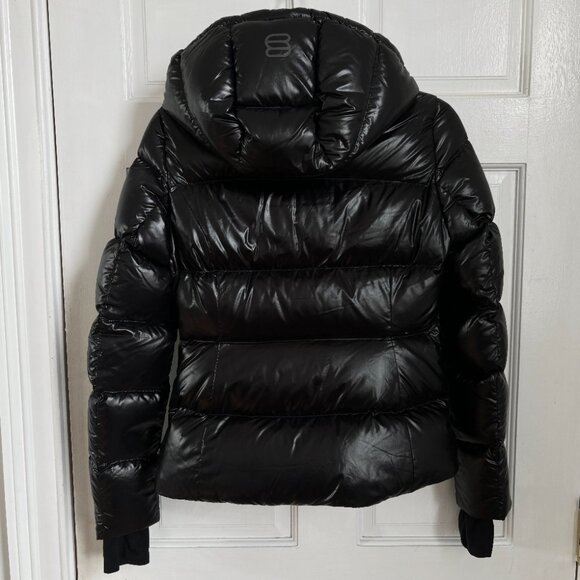 Aritzia SuperSnug Super Puff Black Puffer Coat Winter Down Jacket Hi Gloss 3XS - Picture 6 of 11